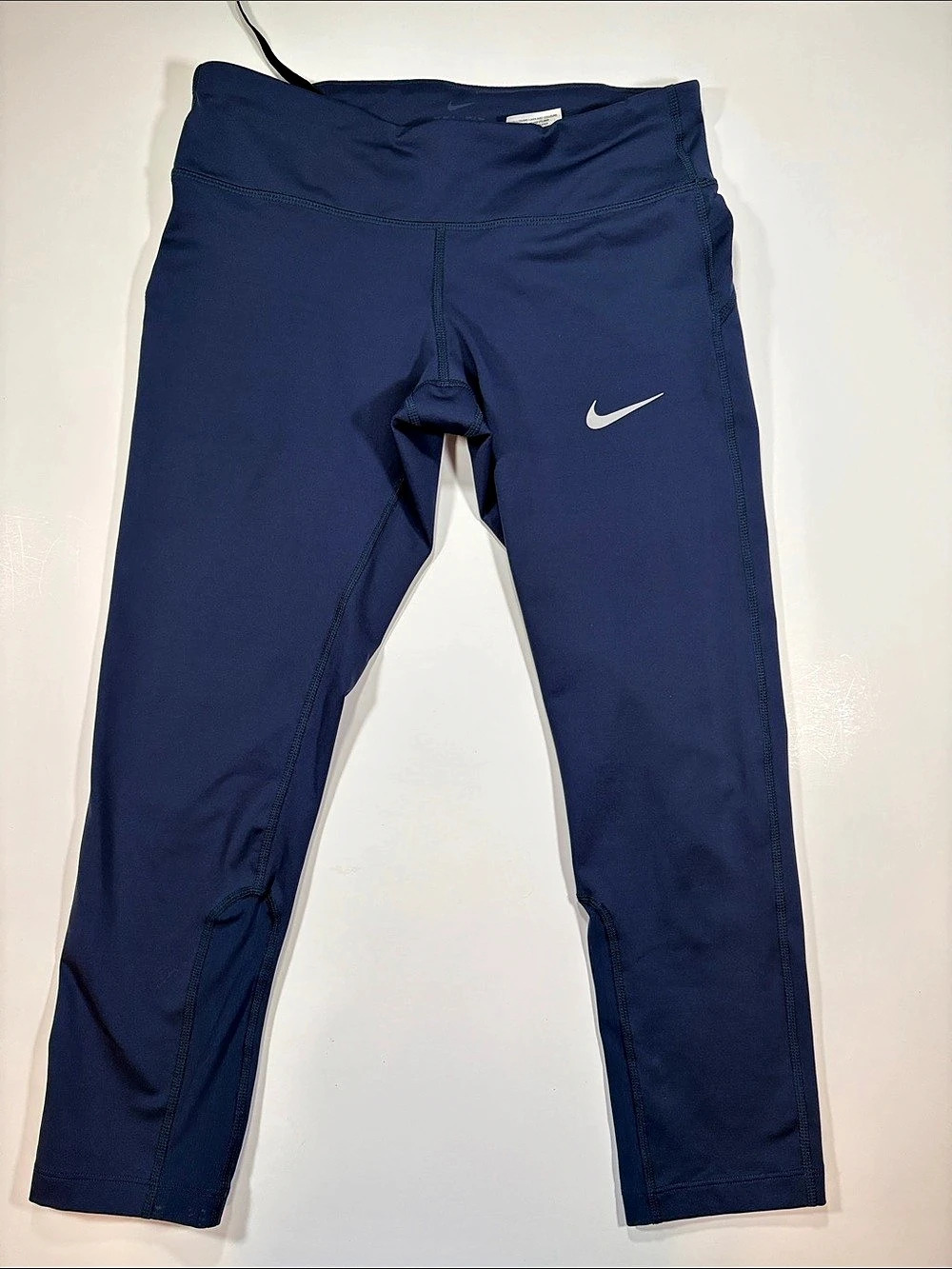 Nike Running Dri-FIT Cropped Leggings Blue Medium Athletic Tights